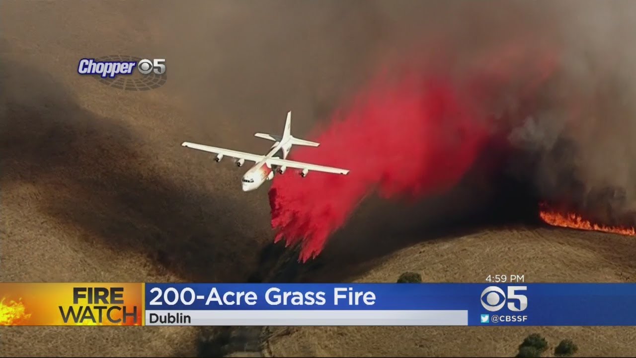 Wind-Driven Fire Burns In Dublin Hills At Camp Parks