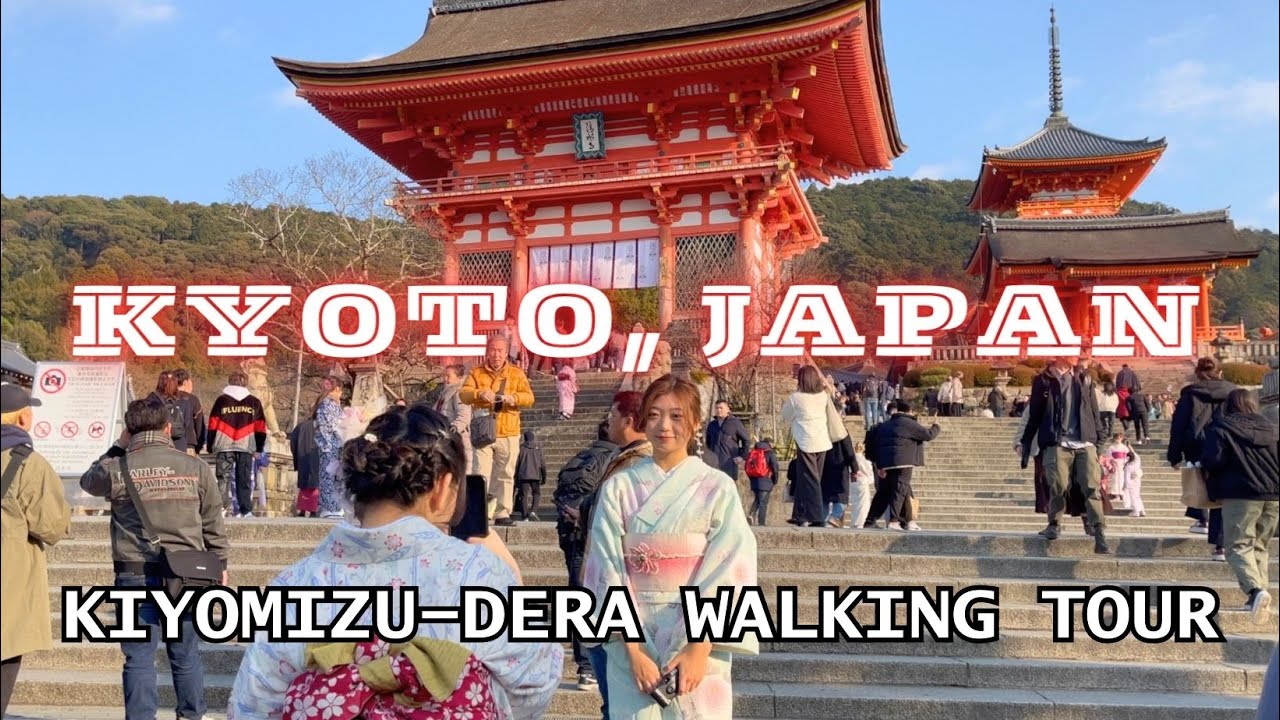 Kyoto, Japan Kiyomizu-dera Walking Tour 4K