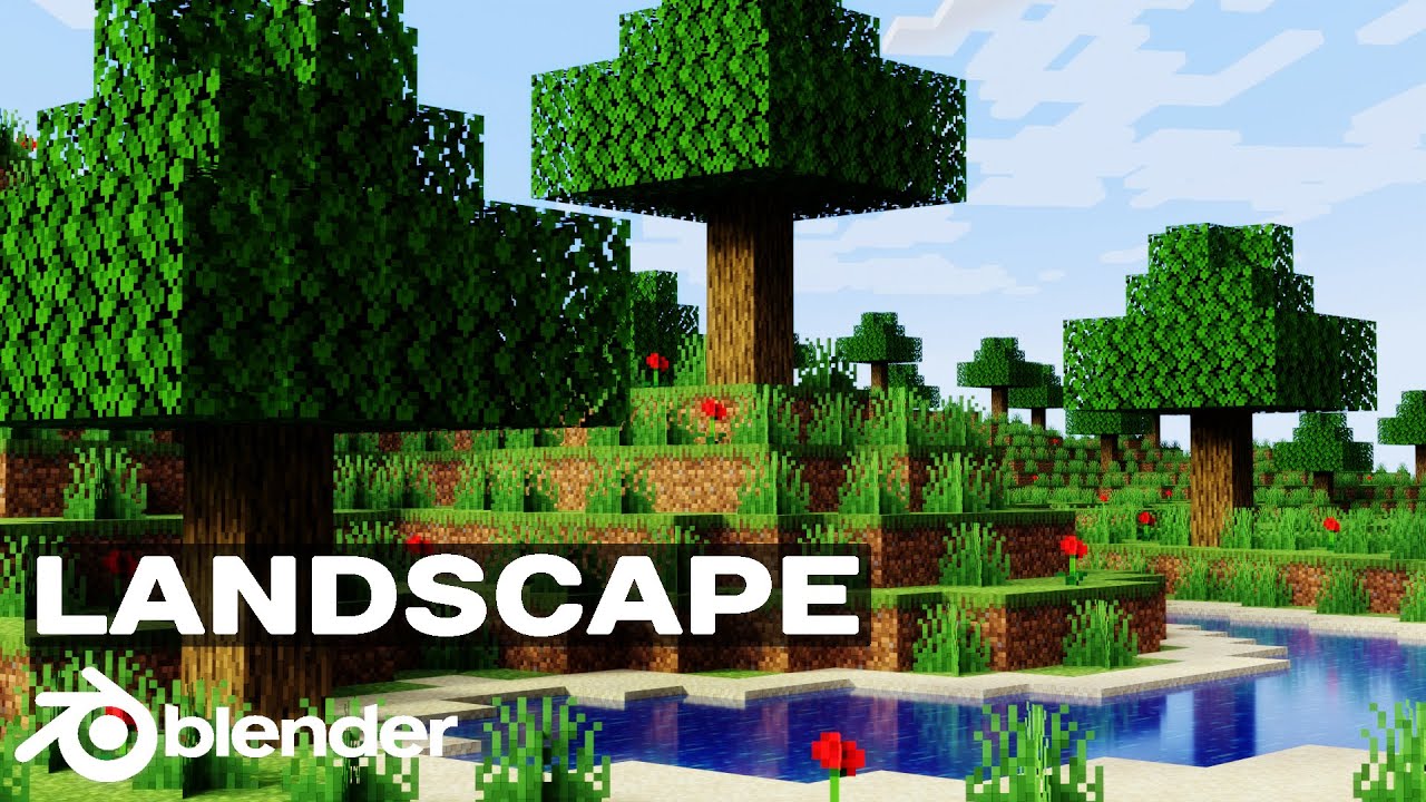 Creating a stunning Minecraft Landscape in Blender