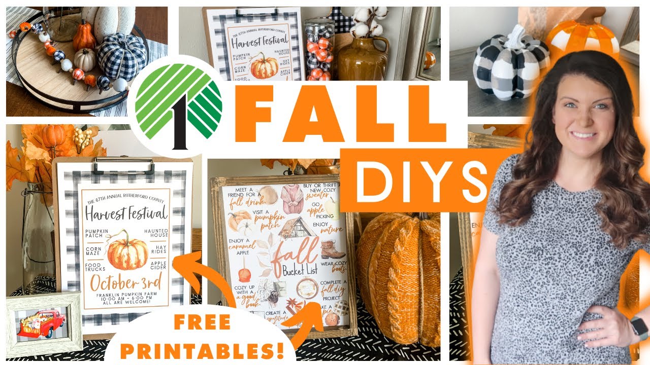 8 High-End Dollar Tree Fall DIYs + FREE FALL PRINTABLES! 🍁