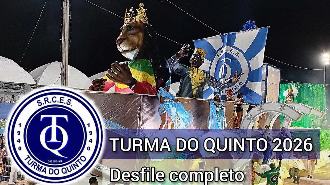 Turma do Quinto 2026 | DESFILE COMPLETO