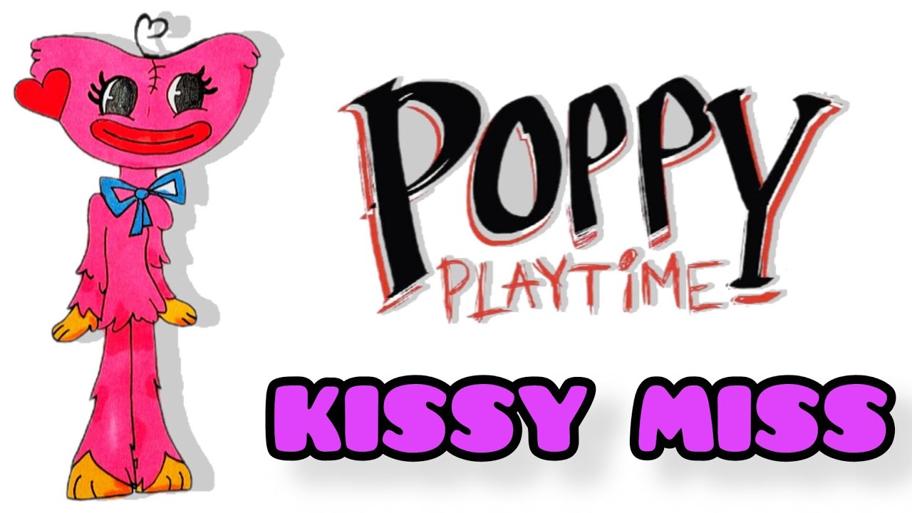Как нарисовать KISSY MISS из poppy play time/How to draw KISSY MISS from poppy play time