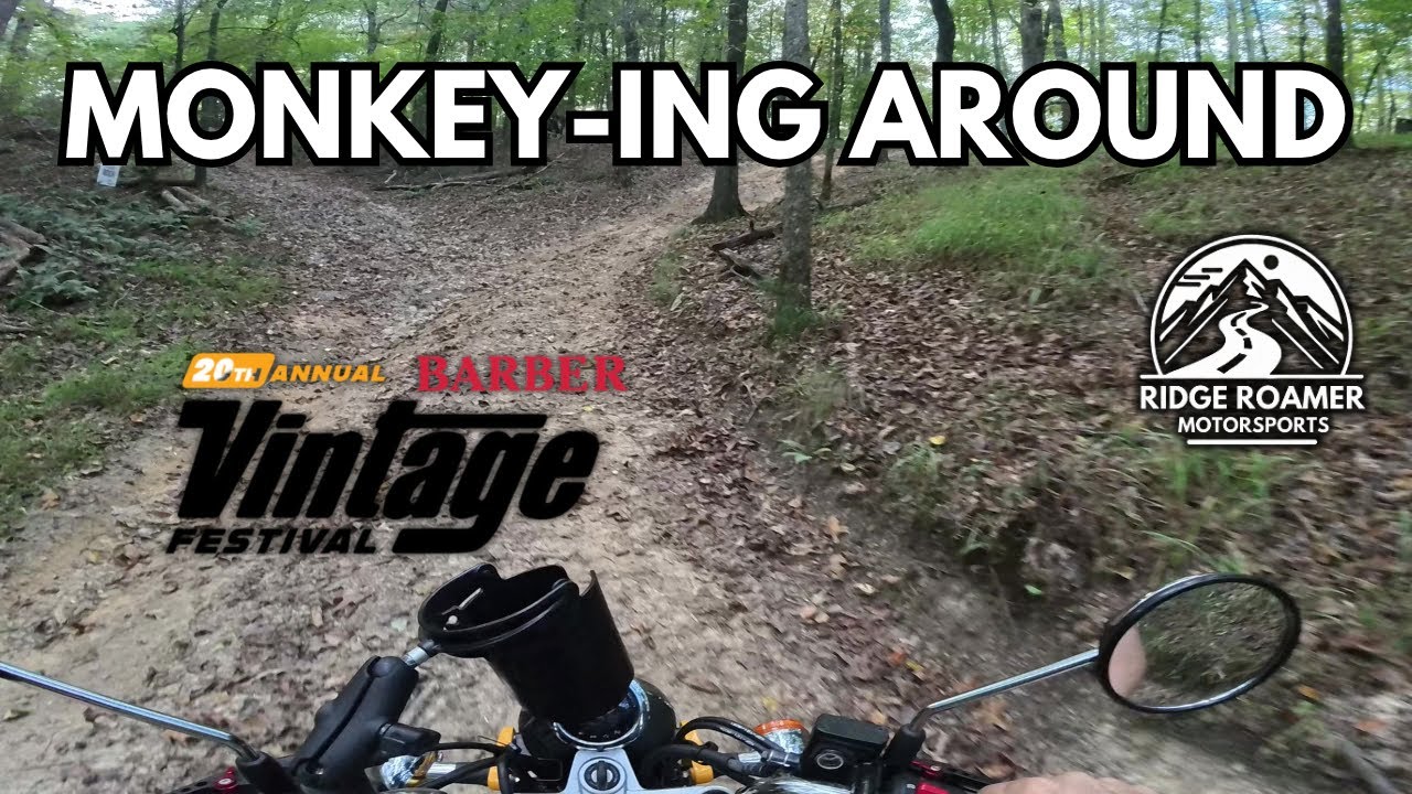 Barber Off Road Trails and Driving Training Course - On Honda Monkeys