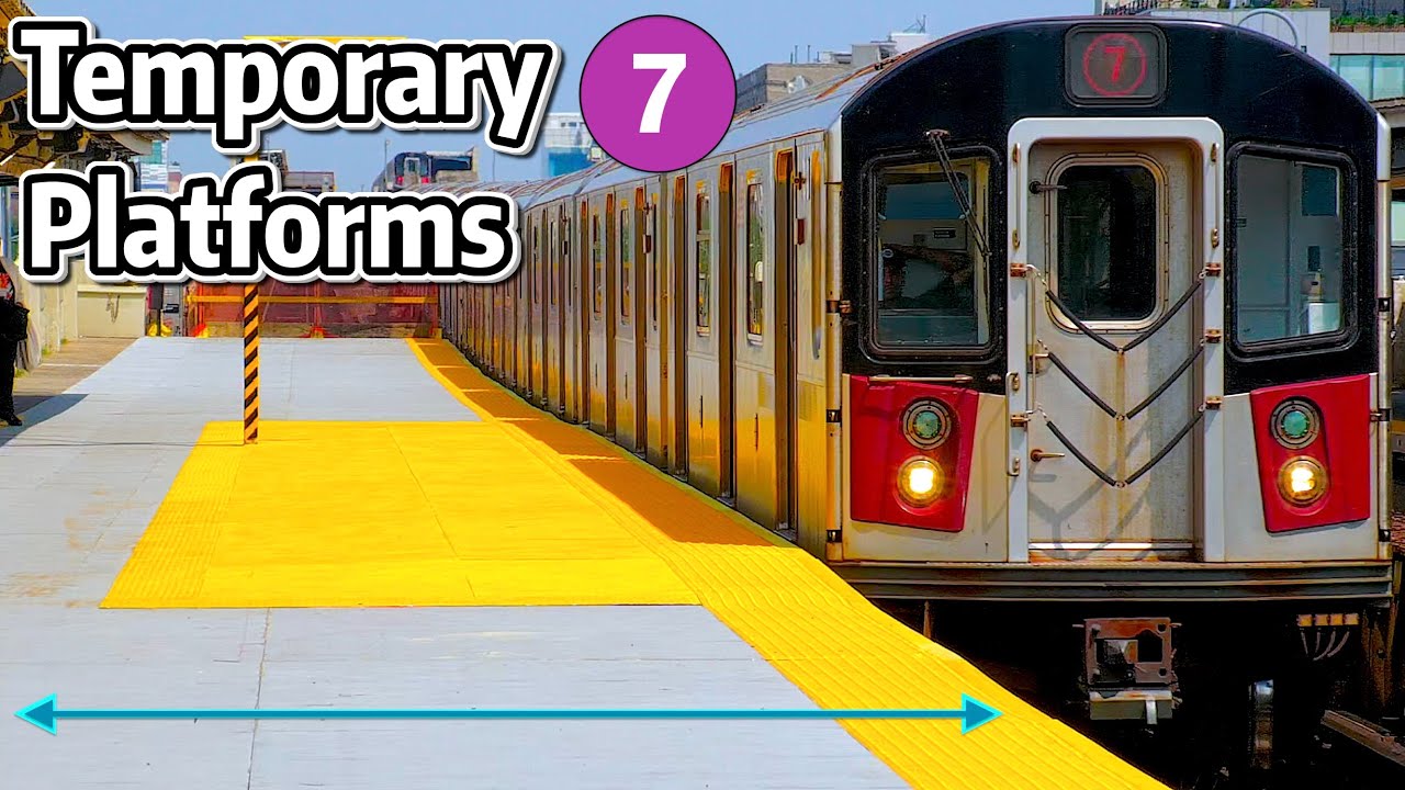 ⁴ᴷ⁶⁰ Temporary Platforms over the Local Track on the 7 Line!