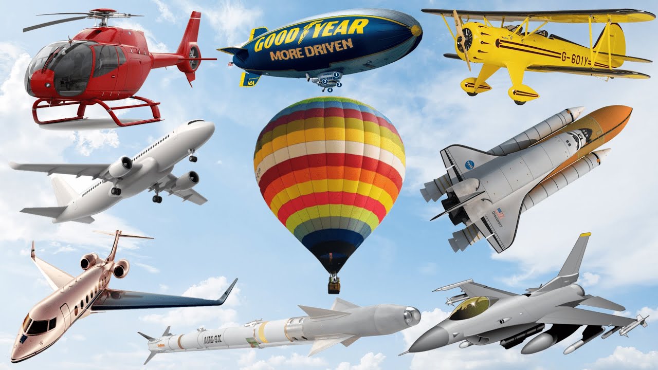 Types of Air Vehicles| Air Transportation|Helicopter| #airplane #vehicles #vehiclesforkids