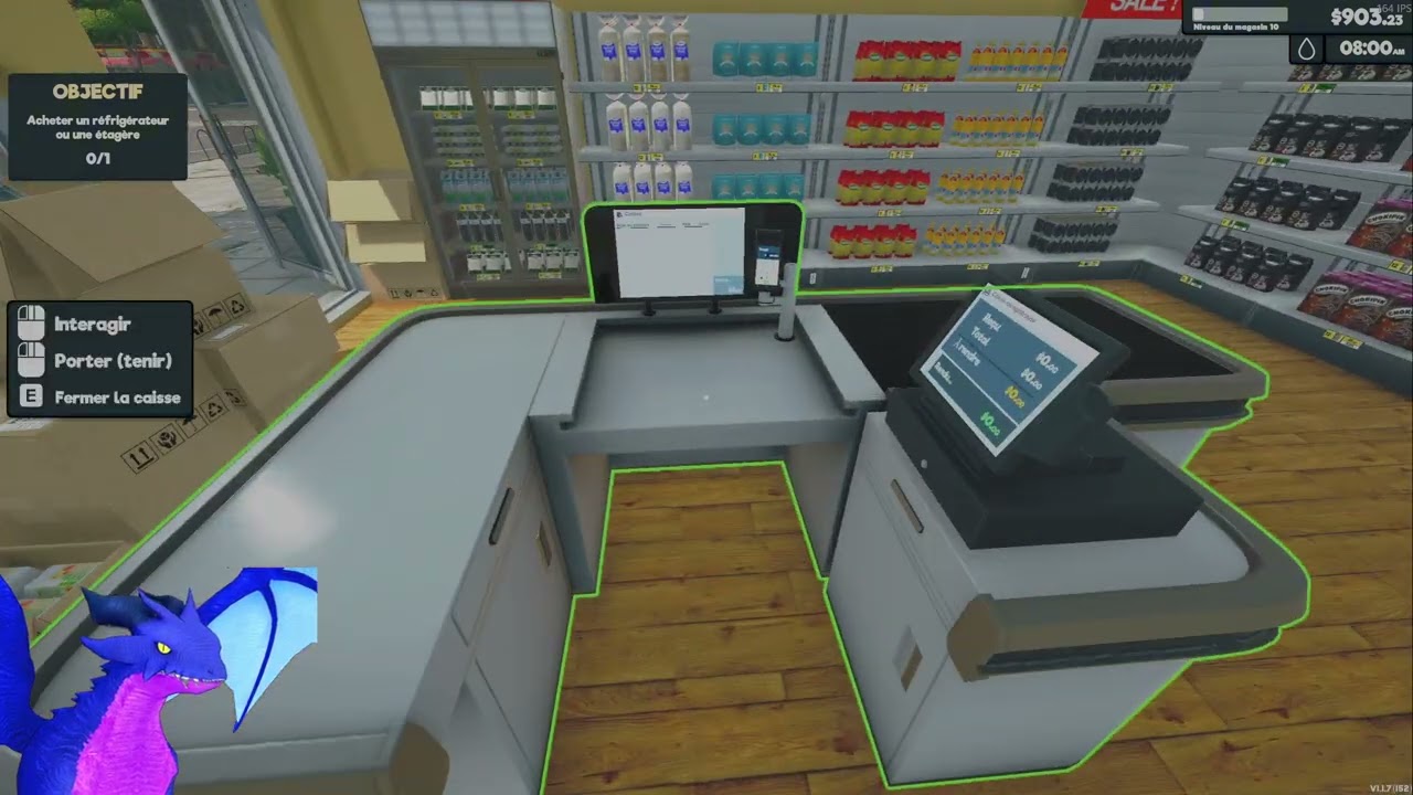 Supermarket Simulator FR Let's Play #4 Réfléchir ? non pas besoin !