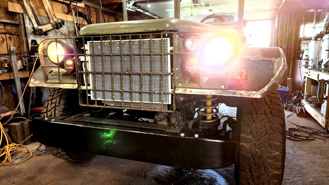 Chubb gets a bumper, lights and some paint! - 1952 Dodge M37 Cummins Restomod [Episode 29]
