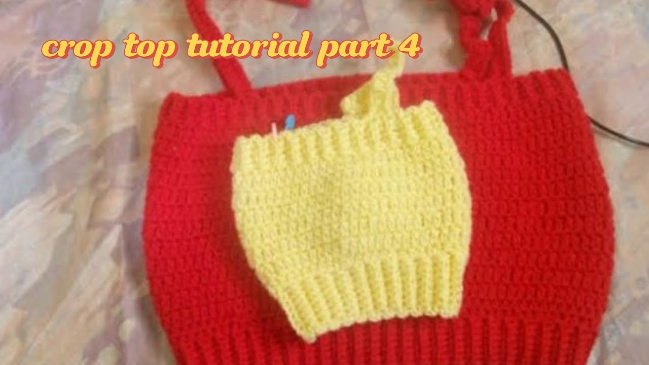 How to crochet a Simple crop top Part 4#crochet #crochettops#crochettutorial