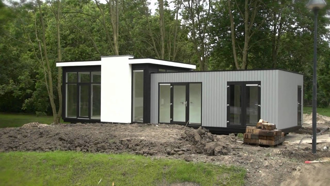 DroomPark Spaarnwoude plaatsing eerste recreatiewoningen
