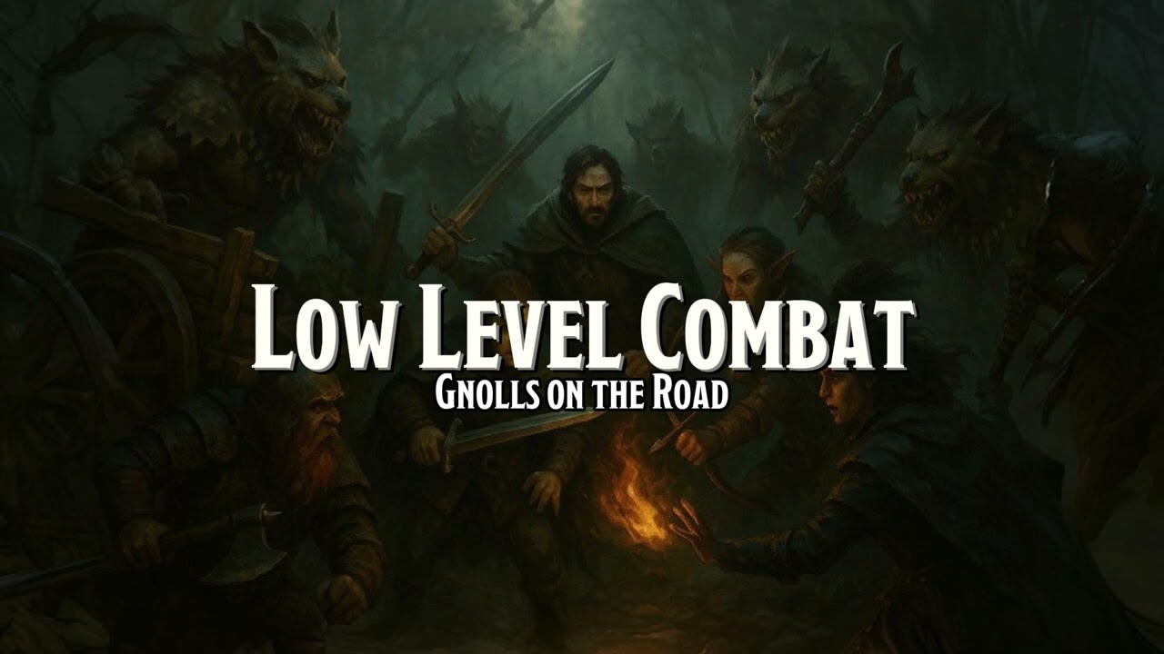 Low Level Combat: Gnolls on the Road | D&D/TTRPG Battle/Combat/Fight Music | 1 Hour | Copyright free