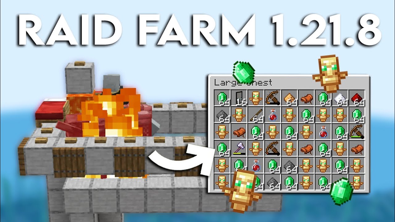 MINECRAFT EASY RAID FARM 1.21.10 TUTORIAL