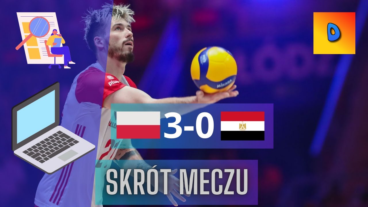 Siatk&oacute;wka Polska vs Egipt 3-0 Memoriał Huberta Jerzego Wagnera Skr&oacute;t Meczu 2024