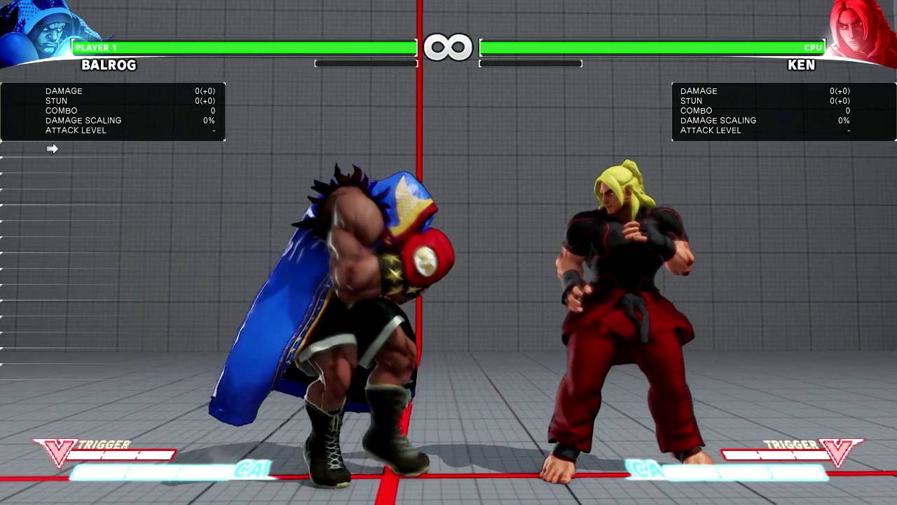 SF5 Balrog Dash Straight V-trigger combos