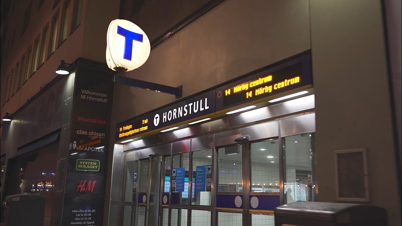 Sweden, Stockholm, Hornstull Subway Station, 3X elevator, 1X escalator