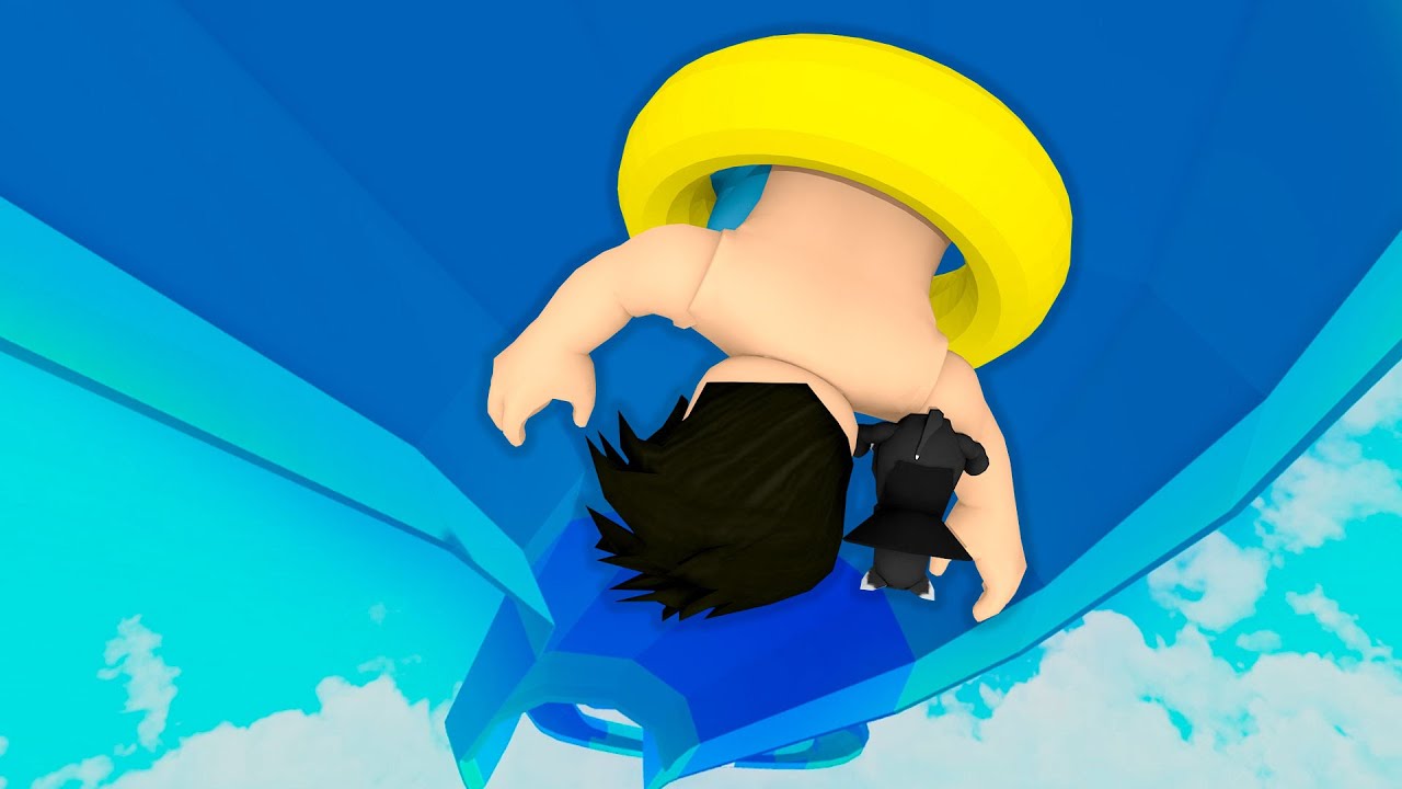LOKIS NO TOBOÁGUA REVERSO INVERTIDO |  Roblox - Waterslide World