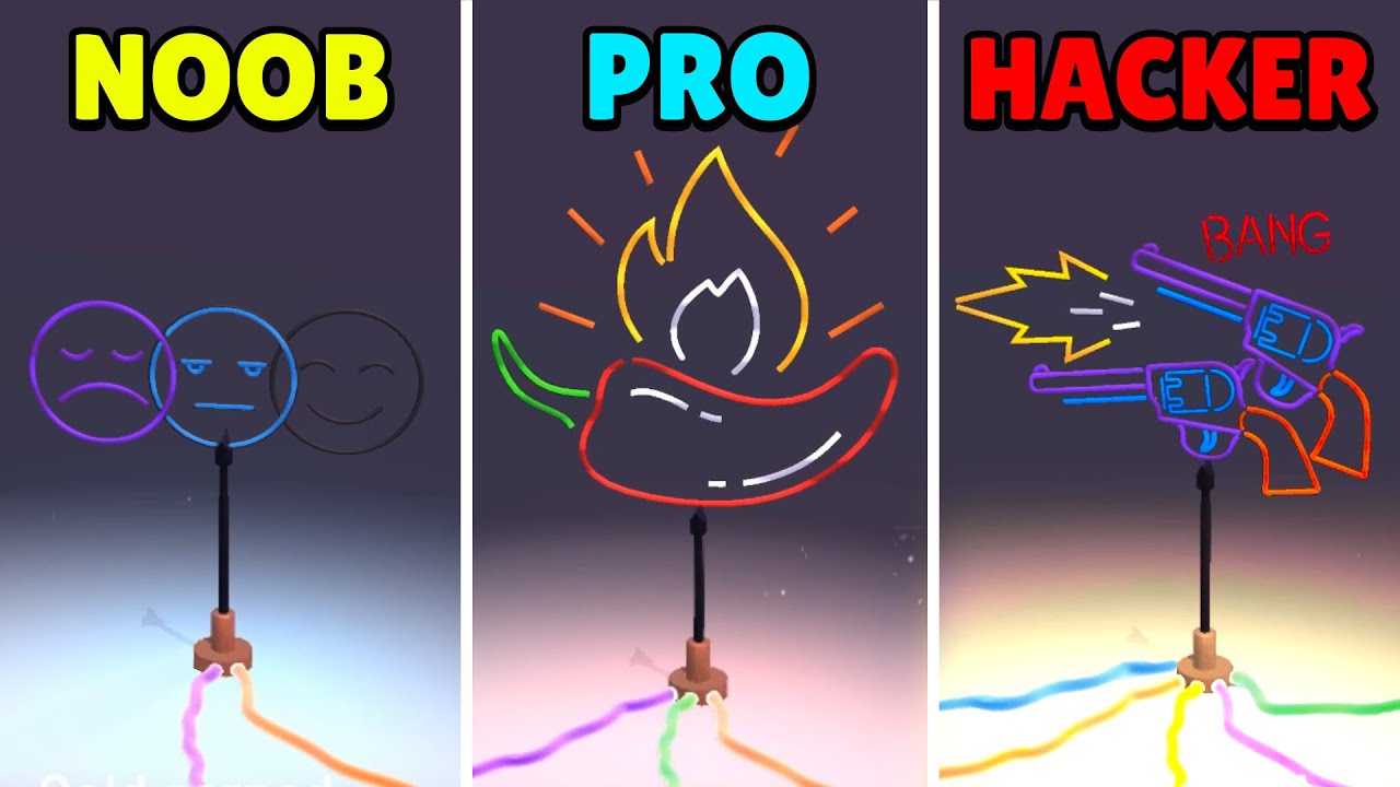 NOOB vs PRO vs HACKER - Neon On!