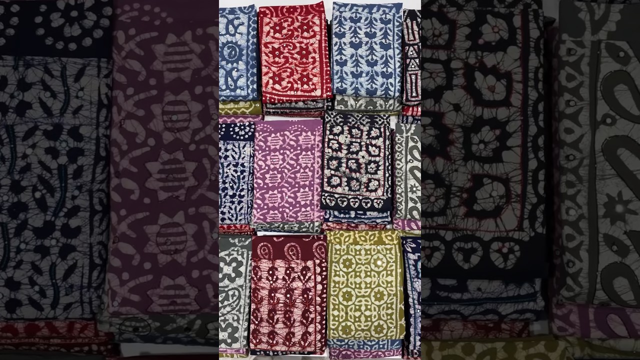 ORIGINAL BATIK SUITS MANUFACTURERS FROM AHMEDABAD WHOLESALE MARKET