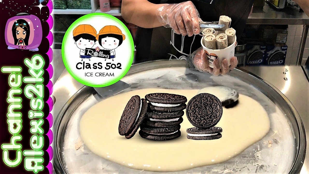 ICE CREAM ROLLS | Class 502 Rolling Ice Cream | Thailand Pan Rolled Ice Cream | (Ep. 93)