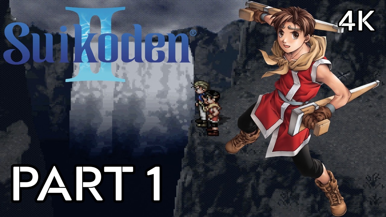 Suikoden 2 (PS1 Original) Full Game Walkthrough Part 1 - All 108 Stars [4K 60FPS] No Commentary