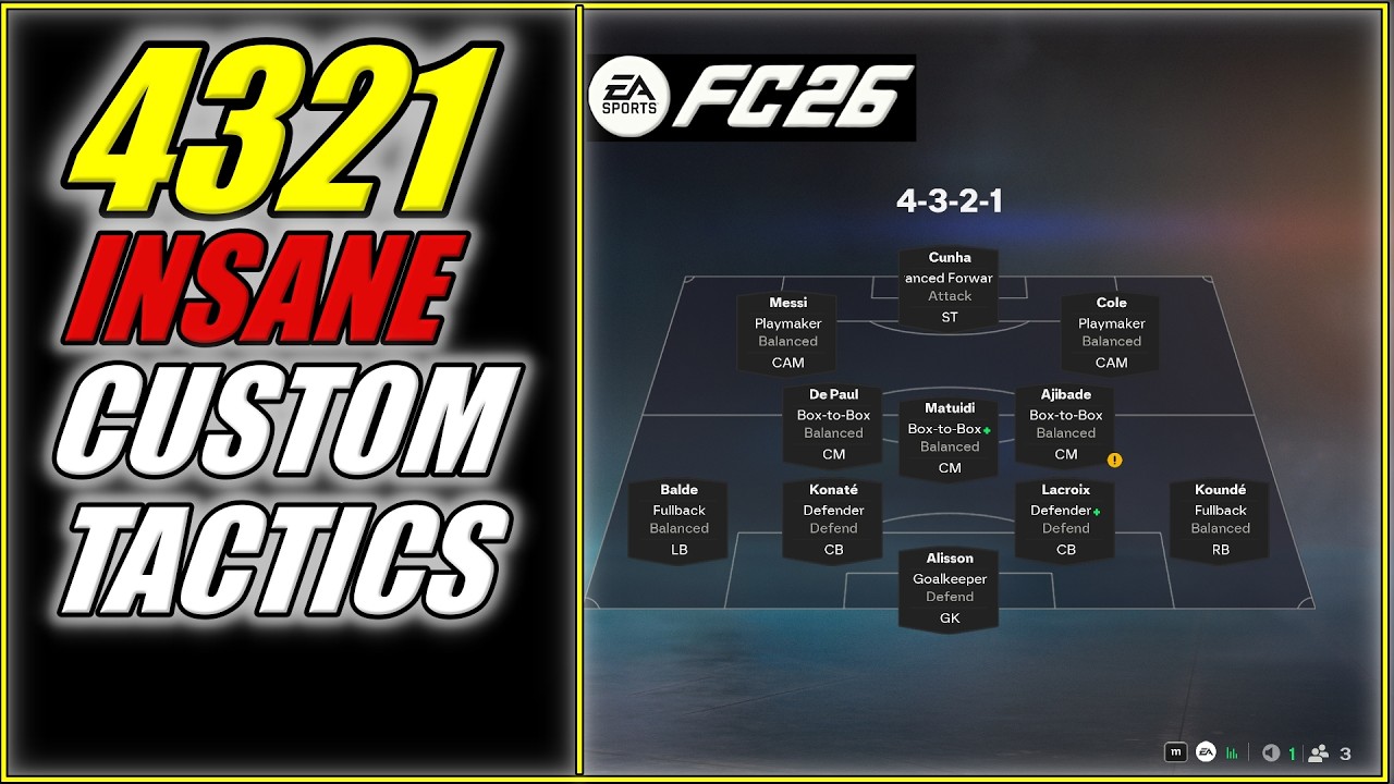 BEST 4321 Custom Tactics I Have Used in FC 26 so far !!