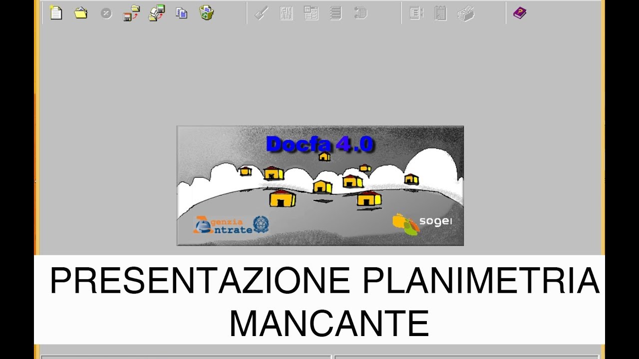 guida DOCFA - presentazione planimetria mancante #VRPdocfa