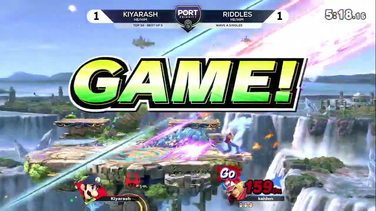 Kiyarash (Luigi) vs Riddles (Terry) - Top 128 - Port Priority 8