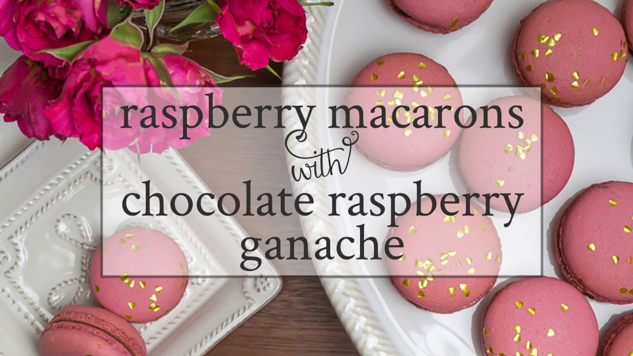 Raspberry Macarons Recipe with Chocolate Raspberry Ganache