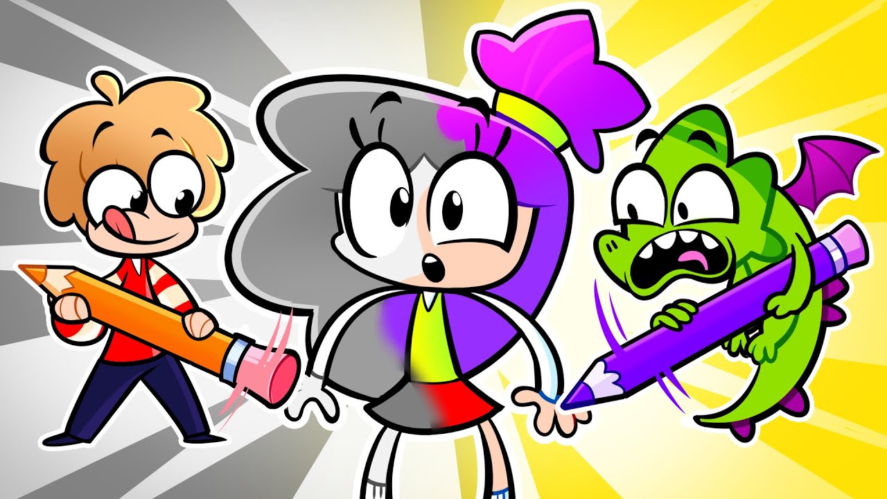 🎨 Find My Color! 😱 Naughty Crayon Challenge | Viv and Denny Kids Cartoon
