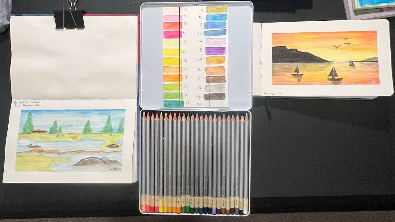 Bruynzeel Holland Rijks Museum Watercolor Pencil Review (24 pencil set)/😳 Shocking Discovery
