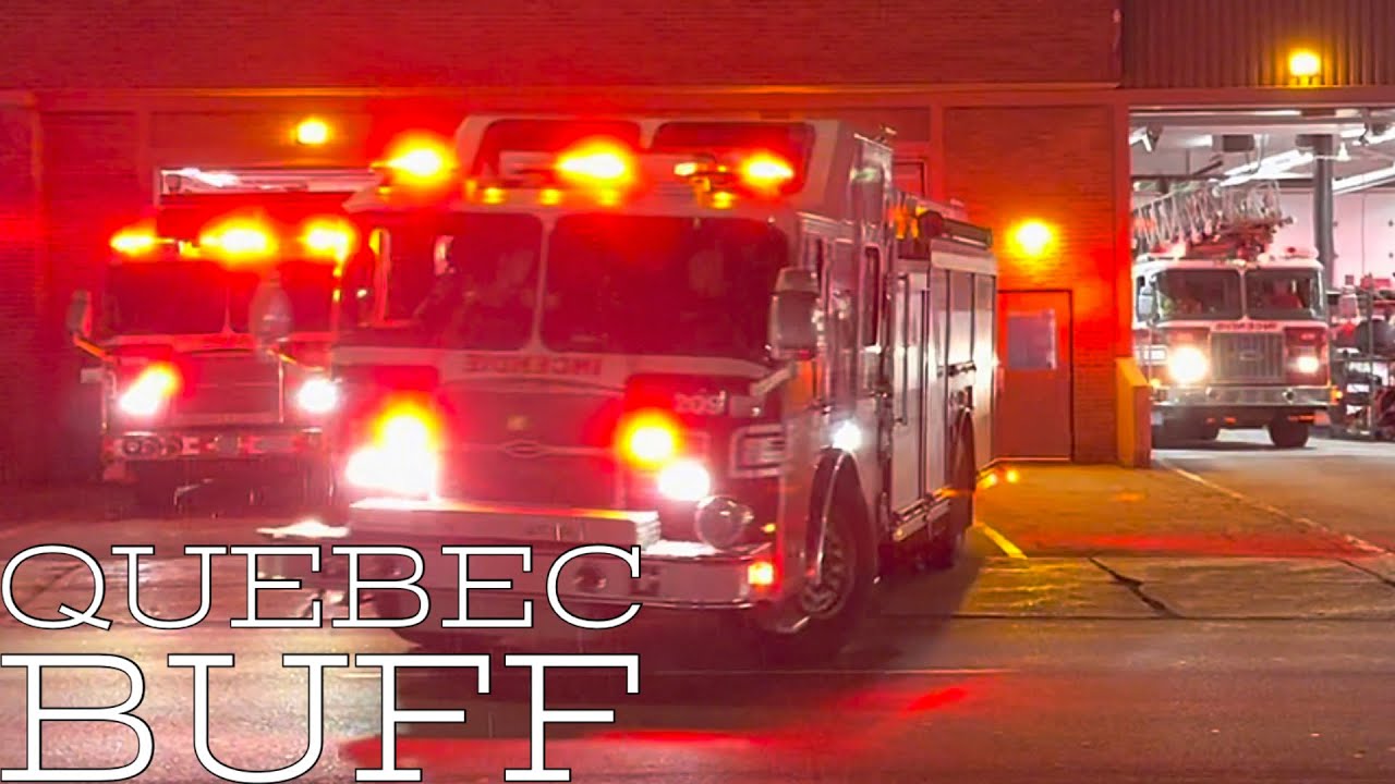 *FULL HOUSE* Laval Fire Department (SSIL) Station 9 responding 2x to calls in Vimont.