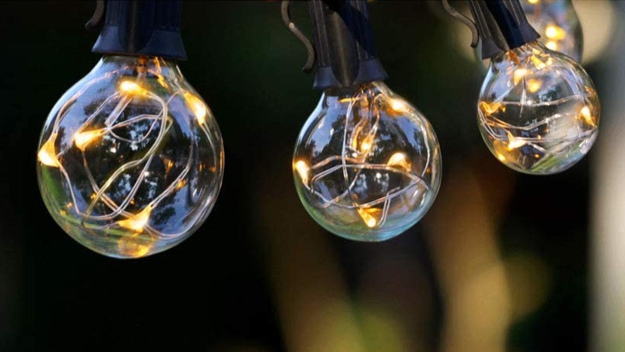 Novtech Outdoor Patio String Lights 58FT 50Bulbs Waterproof LED Outdoor String Lights