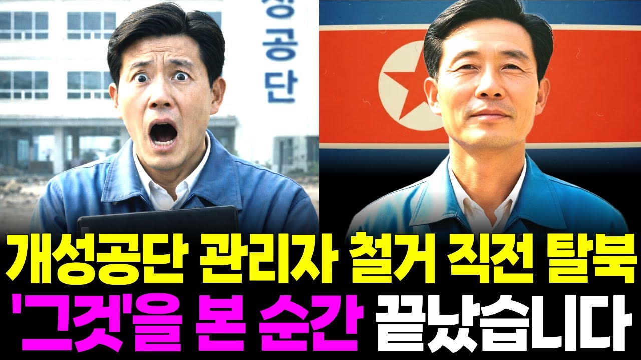 개성공단 관리자 철거 직전 탈북, 그것을 본 순간 저는 끝났습니다.
