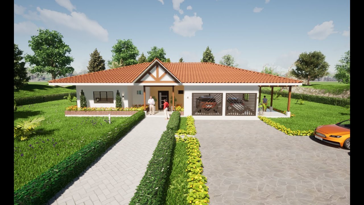 Planos Casa Campestre Colonial la Llanerita /21.64 X 20.11/273.73 M2/Arquitecto Fabian Torres C