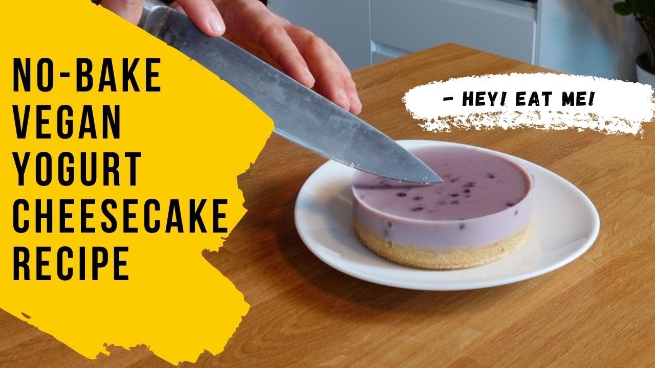 no-bake vegan yogurt cheesecake recipe