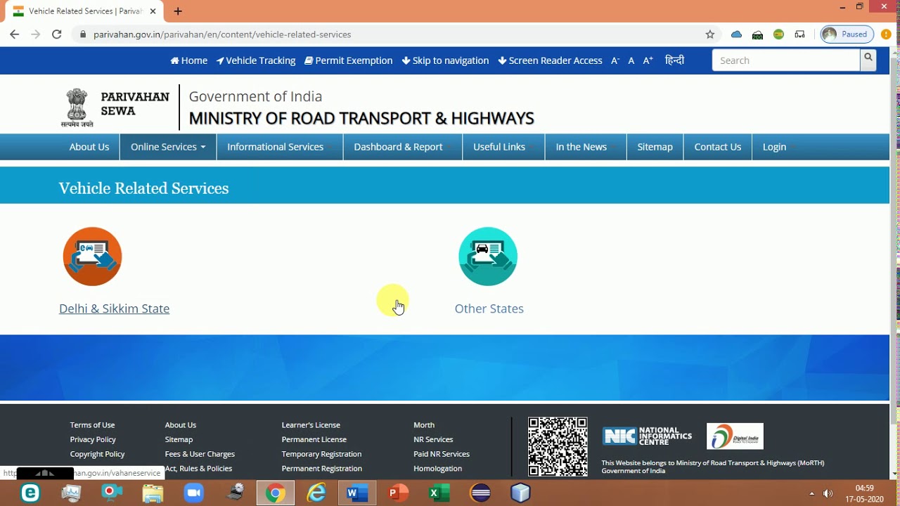 Tax Error of Vehicle at vahan