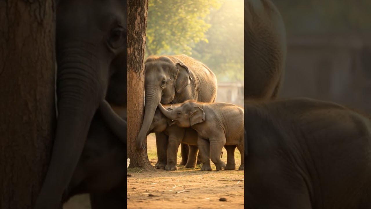 Elephants Baby With their Mother 💕 || 