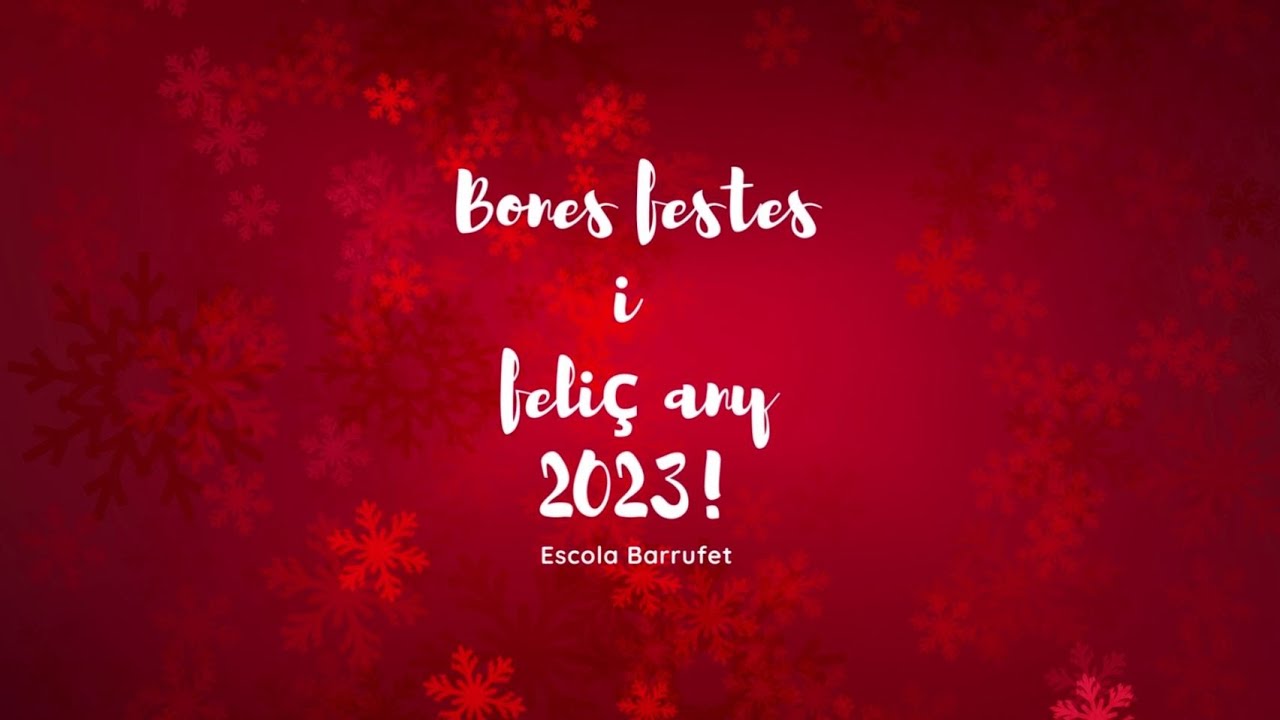 Felicitació de nadal - Escola Barrufet 2022 - 2023