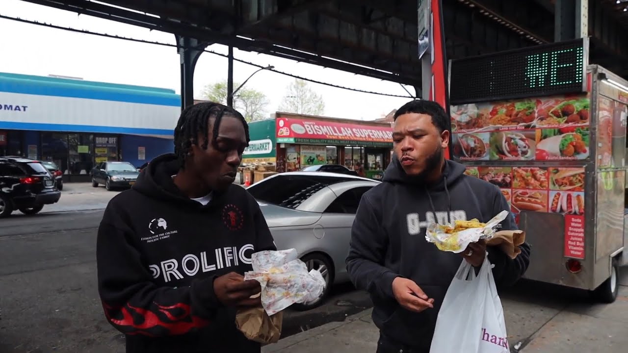 Trying Trinidadian street food w/ Jlive Chevvy