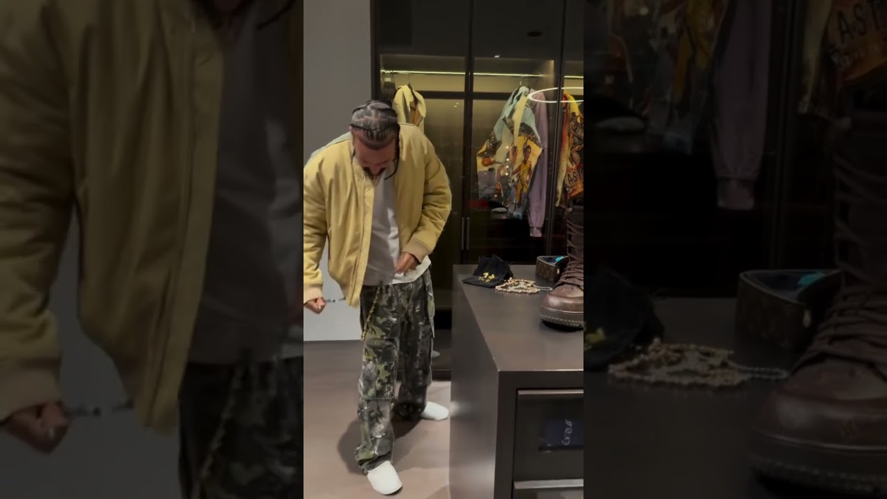 French Montana shows off the new LV boots that cost $2200