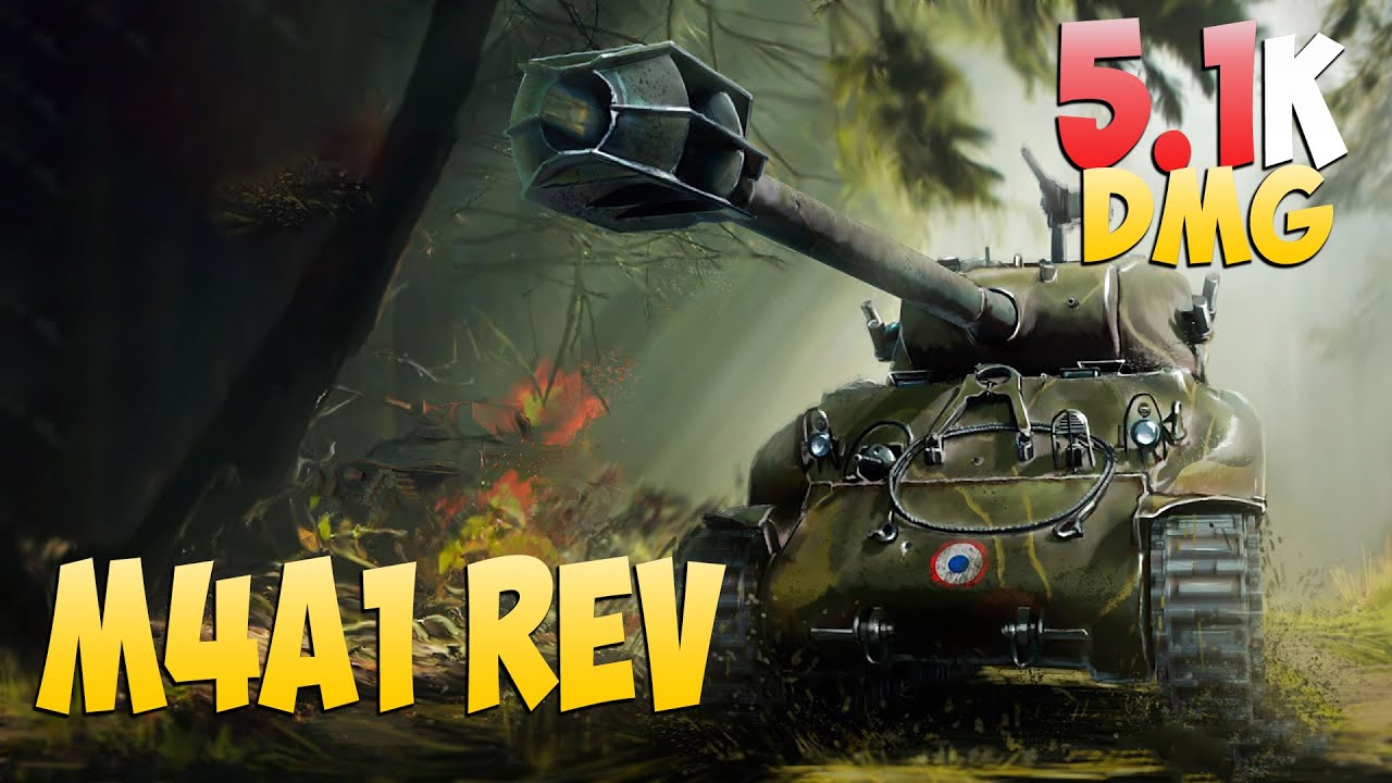 M4A1 Rev - 10 Kills 5.1K DMG - Против всех! - Мир Танков