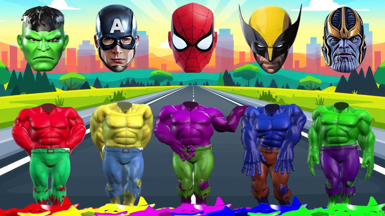 GAME PLAYING TEBAK GAMBAR TOP SUPERHERO I AVENGERS, CAPTAIN AMERICA, SPIDER MAN, IRON MAN, HULK