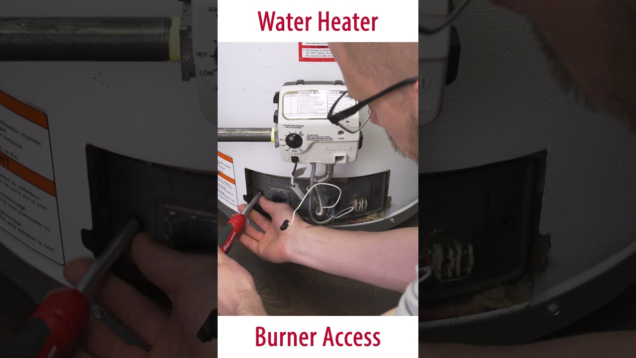 Water Heater - Burner Removal *Timelapse*