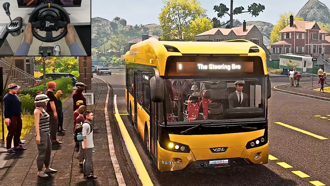 Bus Simulator 21 - VDL Citea SLF-120 Electric Bus | Steering Wheel Gameplay