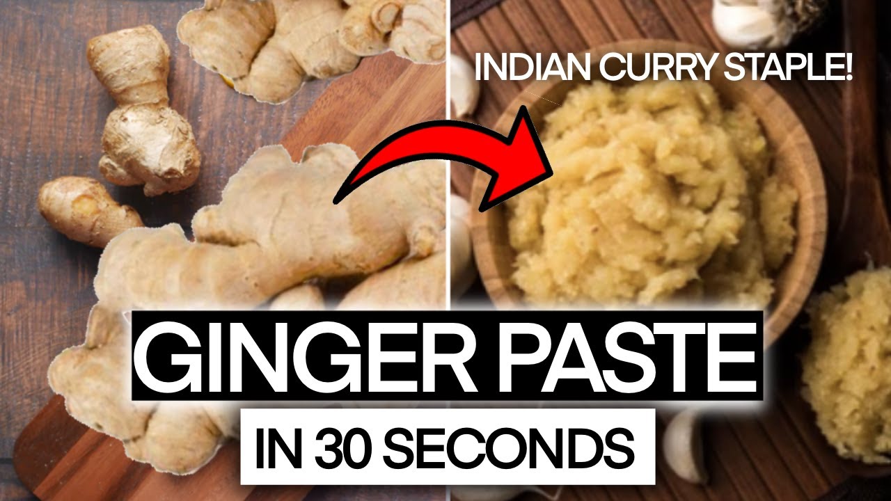 EASIEST GINGER PASTE EVER! | HOW TO MAKE ADU FOR INDIAN RECIPES | Everything But Pasta
