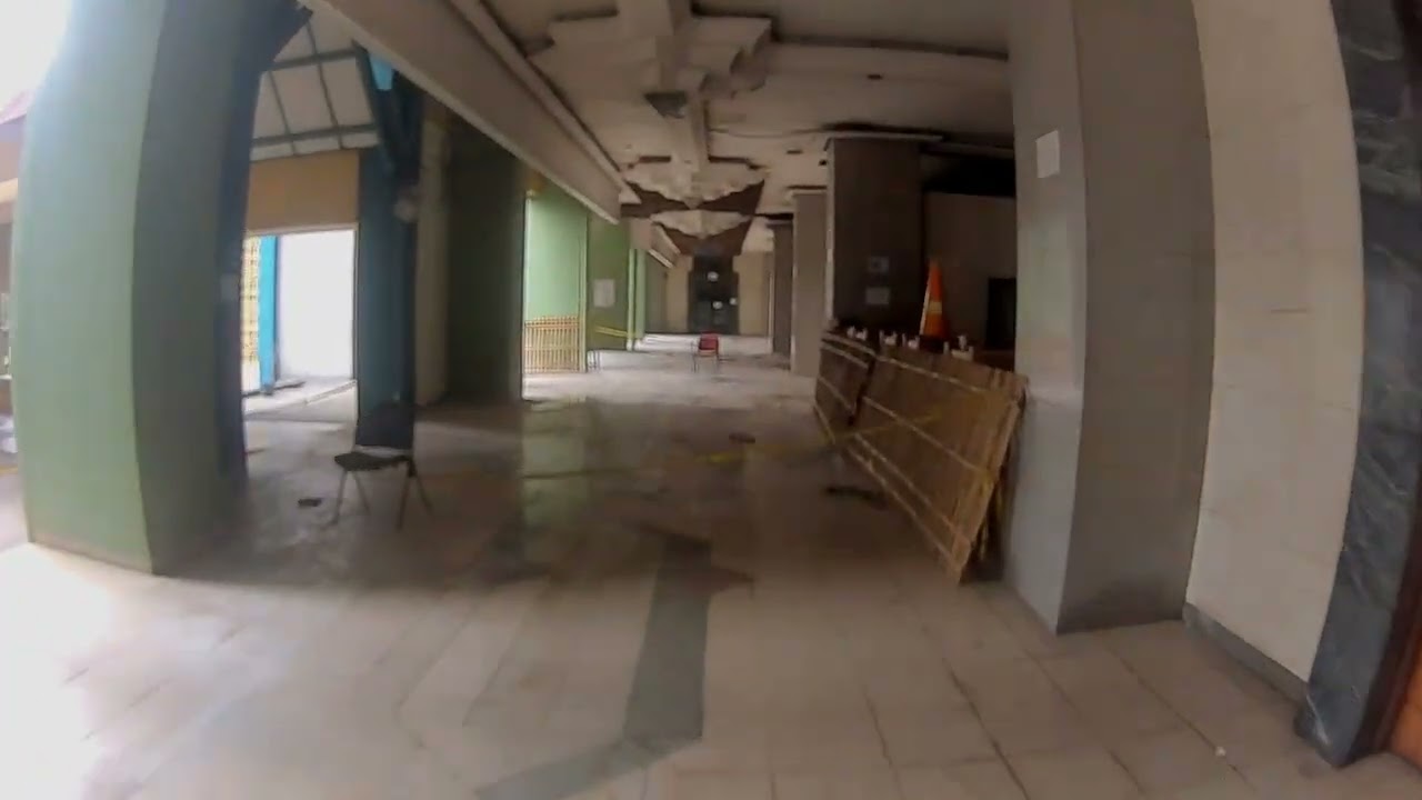 Keadaan masjid Islamic Center Jakarta Utara paska musibah kebakaran