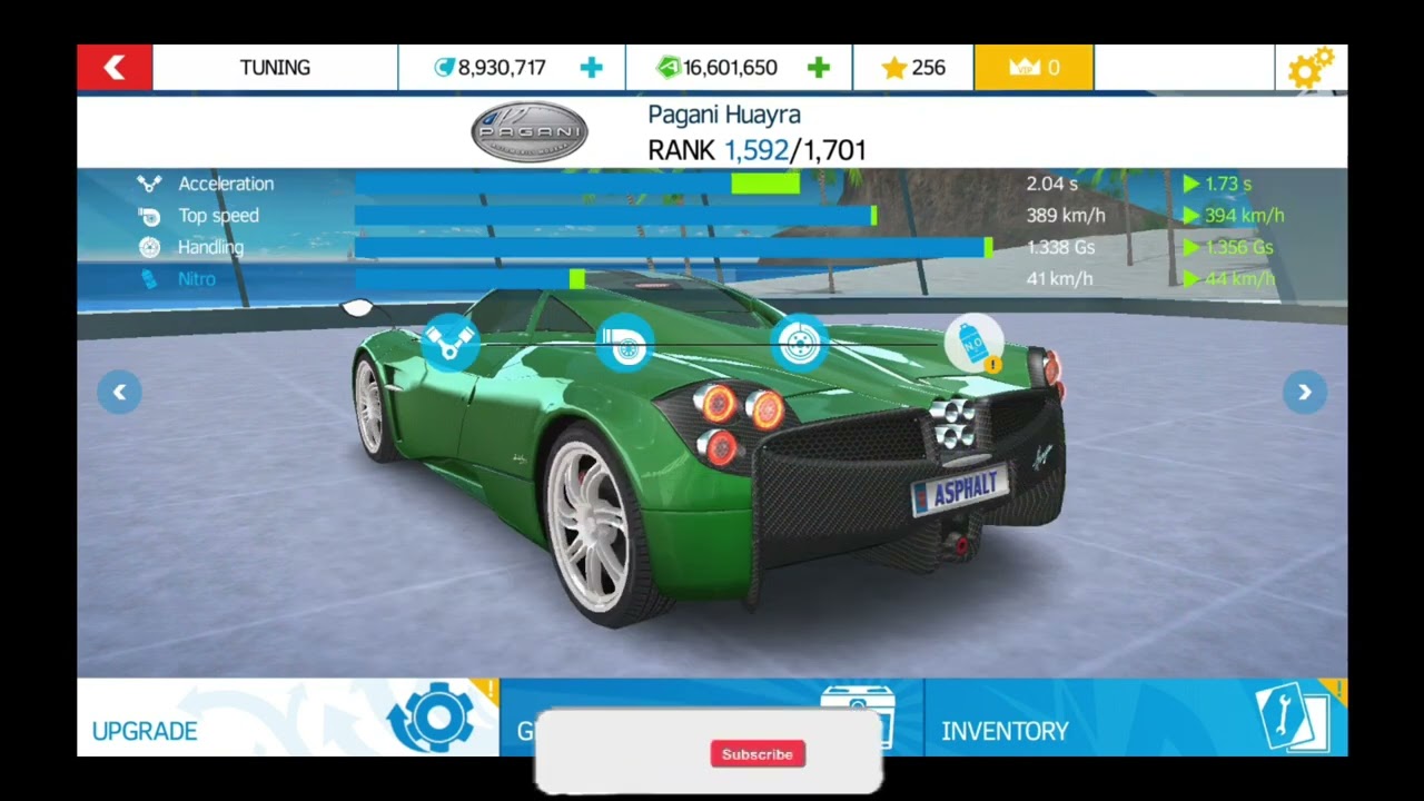 Unlock Pagani Huayra In Asphalt Nitro