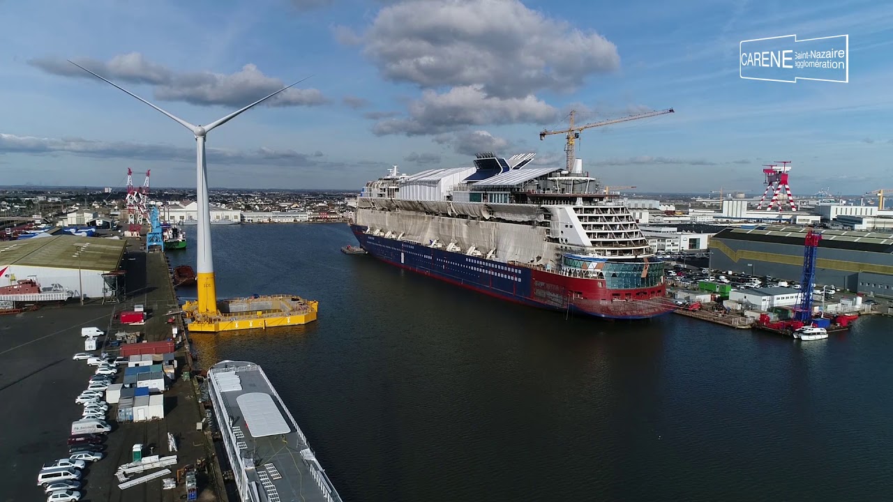 Port de Saint-Nazaire : vu du ciel