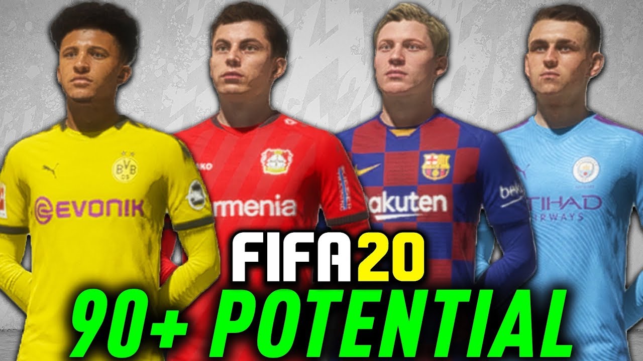 FIFA 20 CAREER MODE - ALL 90+ POTENTIAL WONDERKIDS!!!