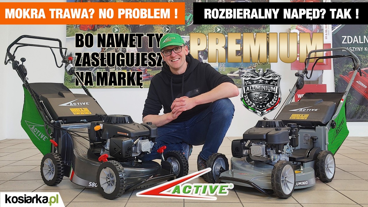 Aluminiowa Kosiarka do Mokrej i Wysokiej Trawy z Dyferencjałem ACTIVE 5400 i 5800