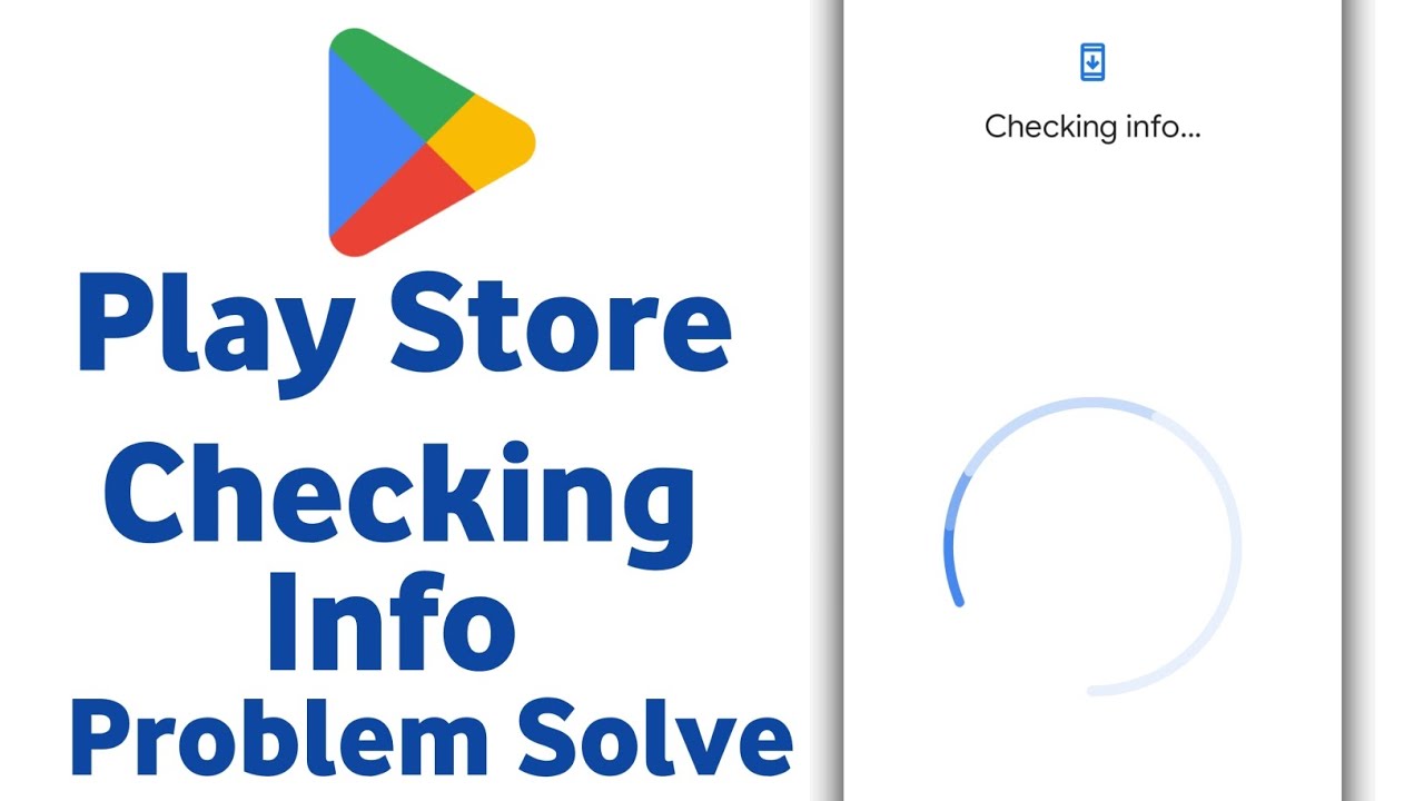 how to solve checking info problem in play store / play store checking info / checking info